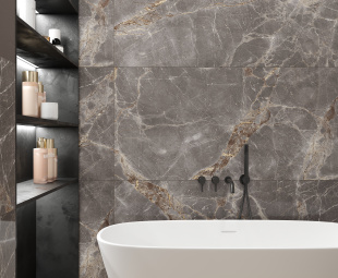 Керамогранит Laparet Nebula grey серый полированный (80х160)